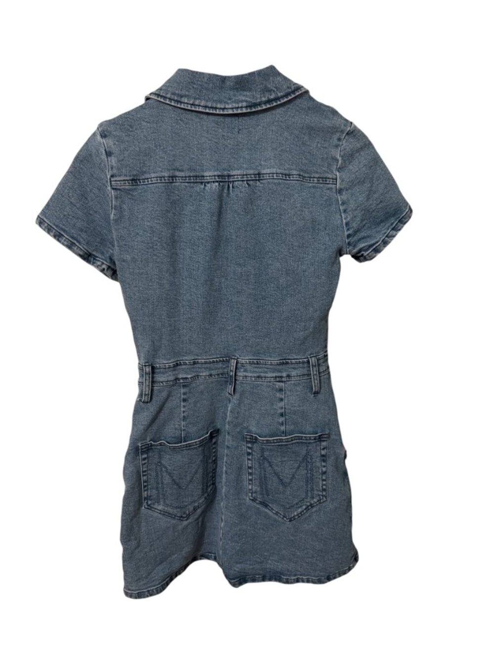 Show Me Your Mumu Outlaw Denim Dress | NWT | Size Small | Zip Front Utility Mini - Picture 7 of 7